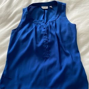 Blue work blouse